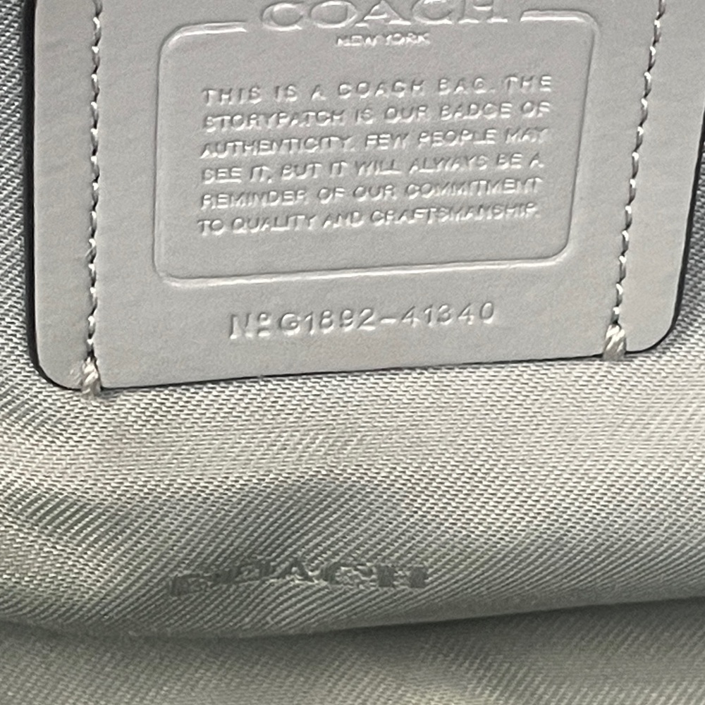 Coach Dark Teal Leather Satchel - Picture 11 of 16